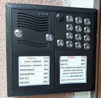 nykoelektro,domovní,domací,telefony,videotelefony,zvonky,Most,Litvínov,tesla,urnet,2u,pavelek,czechphone,abb,Legrand